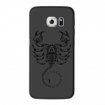 Чехол и защитная пленка для Samsung Galaxy S6 edge Deppa Art Case Black скорпион
