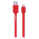 Кабель передачи данных Remax Lightning to USB Fishbone 1.0 м красный