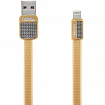 Кабель передачи данных Remax Lightning to USB RC044i Platinum cable 1.0м (gold)