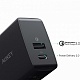 Сетевое зарядное устройство Aukey Wall Charger PA-Y17 18W QC3.0+USB-C (черный)