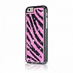 Чехол Bling My Thing для iPhone 6 Glam! Zebra Pink