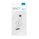 Кабель USB 30-pin с автосмоткой Deppa для iPhone/iPad белый 0.8м