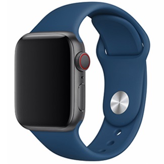 Ремешок силиконовый Devia Series Sport для Apple Watch 38mm\40mm (синий)