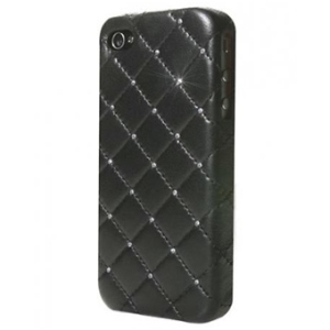 Панель iCover для iPhone 5 Leather Swarovski black