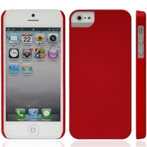 Чехол для iPhone 5 iCover Rubber красный