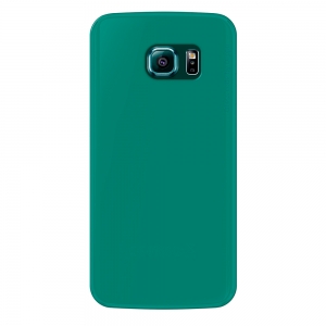 Чехол и защитная пленка для Samsung Galaxy S6 edge Deppa Sky Case 0.4 mm зеленый
