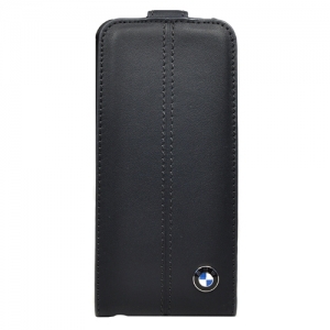 Кожаный чехол BMW Signature blue для iPhone 5, 5s BMFLP5LN