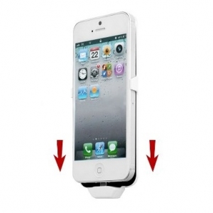 Чехол—аккумулятор для iPhone 5 (2500mAh) белый