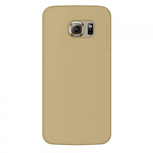 Чехол и защитная пленка для Samsung Galaxy S6 edge Deppa Sky Case 0.4 mm золотой