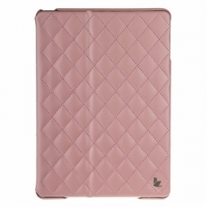Чехол для iPad Air JisonCase QUILTED LEATHER SMART CASE розовый