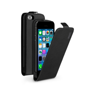 Чехол и защитная пленка для Apple iPhone 5/5S Deppa Flip Cover черный