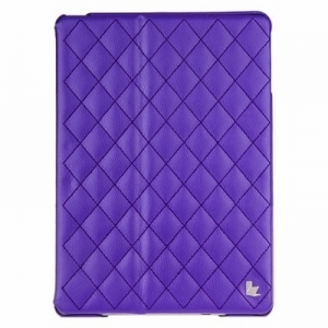 Чехол для iPad Air JisonCase QUILTED LEATHER SMART CASE фиолетовый