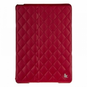 Чехол для iPad Air JisonCase QUILTED LEATHER SMART CASE красный
