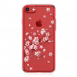 Чехол для Apple iPhone 7 Swarovski Kingxbar Sakura Красный