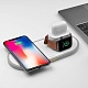 Беспроводное зарядное устройство Deppa Deppa 3 в 1 для iPhone, Apple Watch, Airpods, 15W (белый)