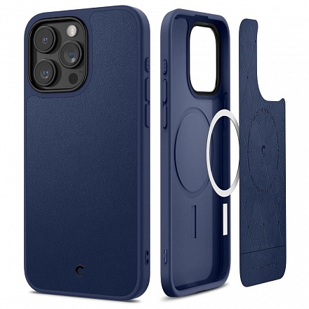 Чехол Spigen CYRILL Kajuk MagSafe для Apple iPhone 15 Pro Max магнитный, совместимый с MagSafe (синий) ACS07091