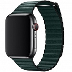 Ремешок кожаный Devia eather Magnet Band для Apple Watch 38mm\40mm (зеленый)