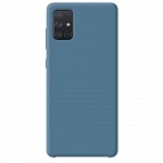 Чехол Deppa Liquid Silicone Case для Samsung Galaxy A71 (синий)