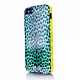 Чехол JUST CAVALLI для iPhone 5 Micro Leopard бирюзовый