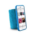 Спортивный чехол на руку для iPhone 5\5S Puro Running Band Cover голубой