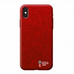 Чехол Deppa ЧМ по футболу FIFA для Apple iPhone X\XS красный