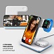 Беспроводное зарядное устройство Deppa 3 в 1 Charging Stand Neo для iPhone, Apple Watch, Airpods, 20 Вт (белое)