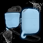 Силиконовый чехол для Apple AirPods Elago Waterproof Case (светящийся в темноте)