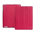 Jison Case Smart Leather Case кожаный чехол для iPad 2\3\4 (малиновый)
