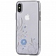 Чехол DEVIA Crystal Petunia Case для Apple iPhone X\XS (серебристый)