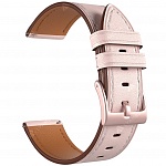 Универсальный кожаный ремешок для часов 20 mm LYAMBDA Nembus Pink