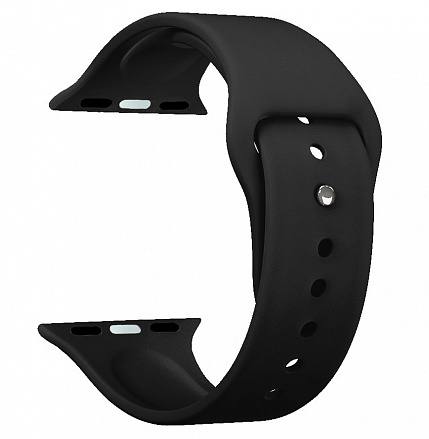 Ремешок силиконовый Deppa Band Silicone для Apple Watch 42/44 mm (черный)