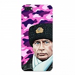 Чехол и защитная пленка для Apple iPhone 5/5S Deppa Art Case Person Путин шапка