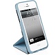Поворотный флип чехол Macally голубой для iPhone 5, 5s