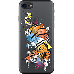 Чехол Deppa Gel Art Animal для Apple iPhone 7 (Тигр)