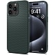 Противоударный чехол накладка Spigen Liquid Air для Apple iPhone 15 Pro (зеленый) ACS06706