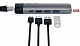 Адаптер USB type C Satechi Aluminum Type-C Pro Hub Adapter ST-CMBPM для MacBook Pro 2016\2017 (Space Gray)