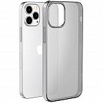 Силиконовый чехол Hoco Light series для Apple iPhone 12 Pro Max (серый)