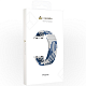 Плетеный нейлоновый ремешок для Apple Watch 42/44/45/49 mm LYAMBDA PLEIONE голубой\белый