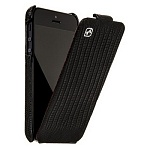 Кожаный чехол HOCO (черный варан) для iPhone 5, 5s