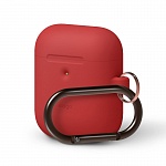 Силиконовый чехол для Apple AirPods Elago A2 Wireless Silicone Hang Case (красный)