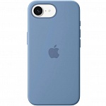 Чехол iPhone 16e Silicone Case Magsafe (синий)