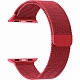 Ремешок из нержавеющей стали Lyambda Capella для Apple Watch 38mm\40mm (красный)