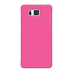 Чехол и защитная пленка для Samsung Galaxy Alpha Deppa Air Case розовый