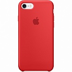 Силиконовый чехол для iPhone 7/iPhone 8 Silicone Case (красный)