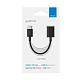 Адаптер Deppa USB C Plug - USB A 3.0 0.15m черный