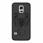Чехол и защитная пленка для Samsung Galaxy S5 mini Deppa Art Case Black скорпион