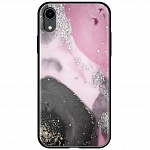 Чехол для Apple iPhone XR Deppa Glass Case (розовый)