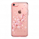 Чехол для Apple iPhone 7 Swarovski Kingxbar Sakura Розовое золото