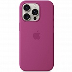 Чехол для iPhone 16 Pro Silicone Case MagSafe (фуксия)