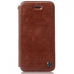 Кожаный чехол Zenus для iPhone 5, 5s Masstige Lettering Diary (коричневый)